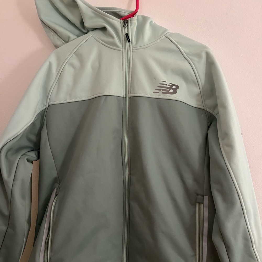 New Balance Mint Green Zip-Up Hoodie - M
